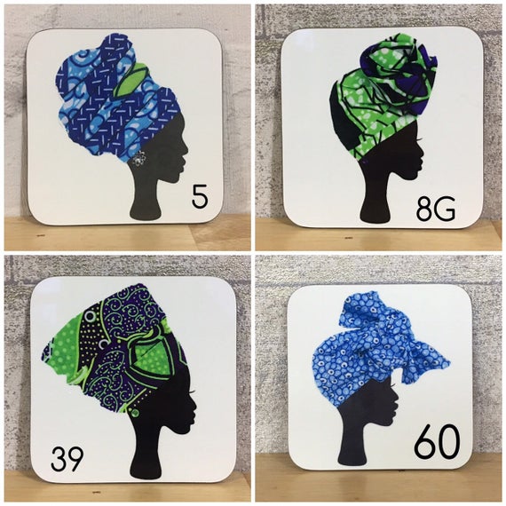 blue green headwrap mug - Image 7