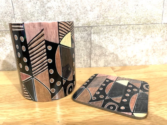 Bogolan Stripe Mug - Image 3
