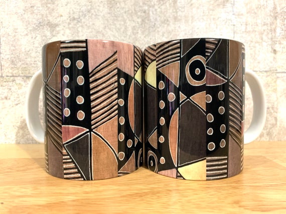 Bogolan Stripe Mug - Image 2