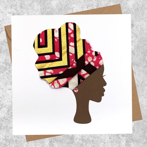 Pink gold high headwrap - Image 2