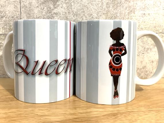 Pink Silver queen mug - can be personalised