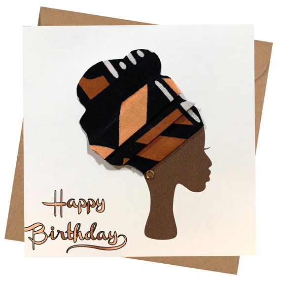 Bogolan high headwrap card - Image 2