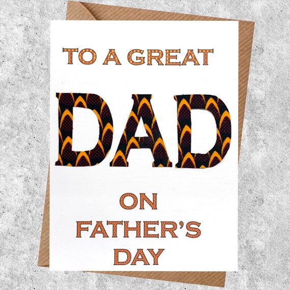 Father’s Day card - say it with words!