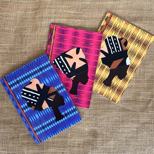 Notebook gift set, choose your fabric headwraps - Image 6
