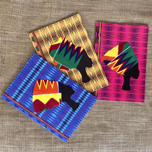 Notebook gift set, choose your fabric headwraps - Image 4