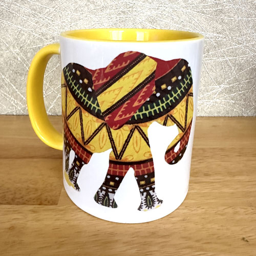 Yellow Elephant Mug