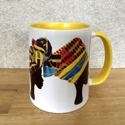 Yellow headwrap Mug