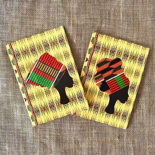 Yellow Headwrap woman notebook - Image 6