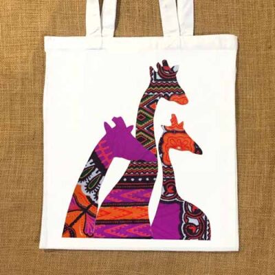 Giraffe tote bags - assorted designs