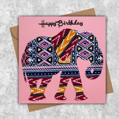 Pink Elephant card